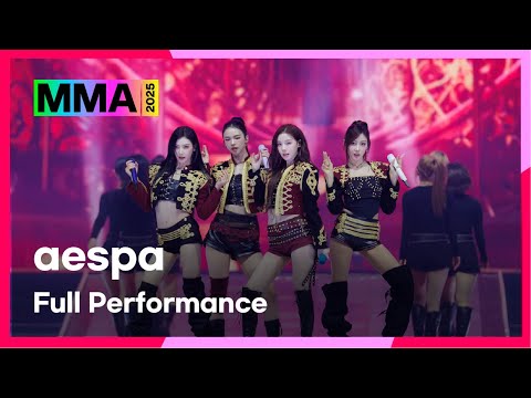 [#MMA2025] aespa - Drift + Rich Man + Dirty Work (4K) | #aespa #에스파 #20251220