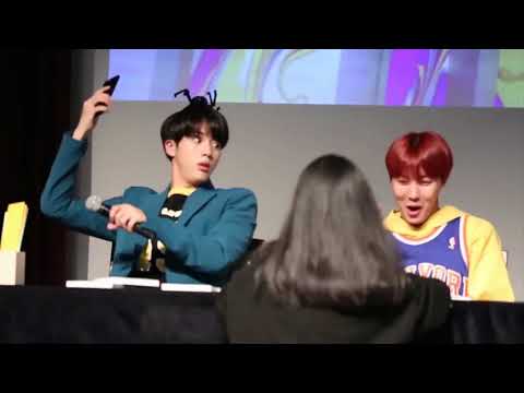 Jin se asusta por J-hope