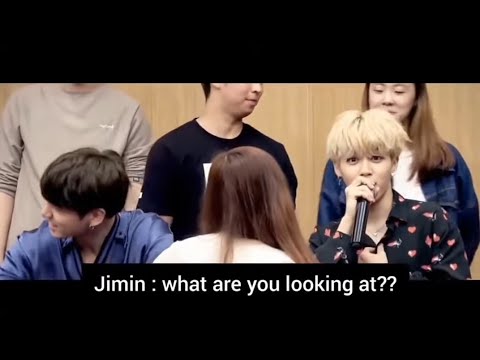 [Eng Sub] BTS fansign (cute moments) Jimin flirting with fans [HD Video] Opening shirt's button #BTS