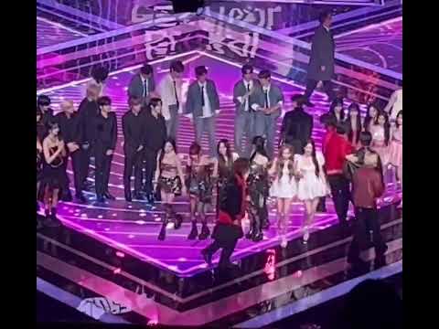 aespa and G-(IDLE) moment at kBS festival 2023 || #aespa #gidle #shorts