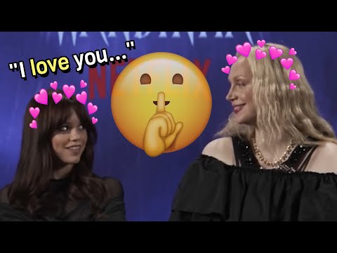 Jenna Ortega and Gwendoline Christie flirting for almost 19 minutes straight