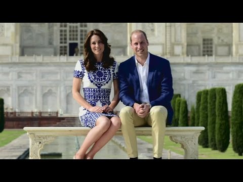 Prince William and Kate Middleton visit Taj Mahal in India