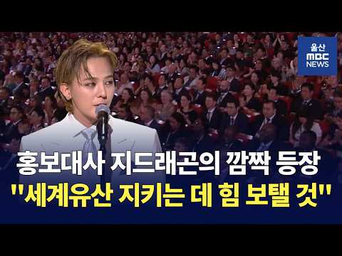지드래곤이 세계유산위원회에? "유산 보존, 미래의 평화 만드는 것" l 제48차 유네스코 세계유산위원회