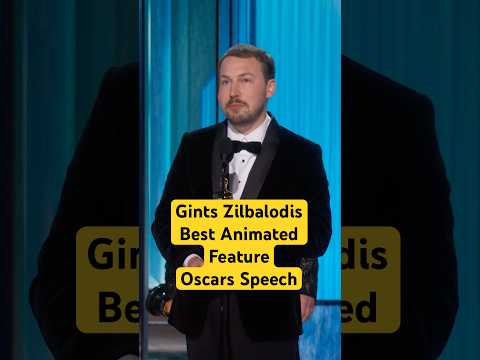 'Flow' Wins Best Animated Feature Film | 97th Oscars Speech (2025)