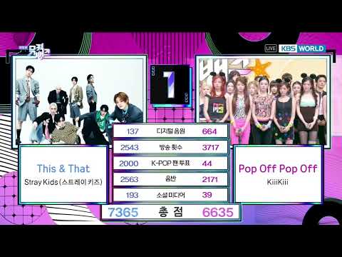 Stray Kids This & That 5th win 🏆🏆🏆🏆🏆 on Music Bank 260821