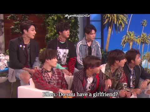 BTS HAS A GIRLFRIENDS? | 방탄소년단 BTS at Ellen Show 2018