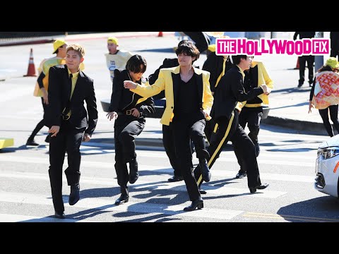 BTS & James Corden Perform Live For Fans In The Middle Of The Street Outside CBS Studios In L.A.