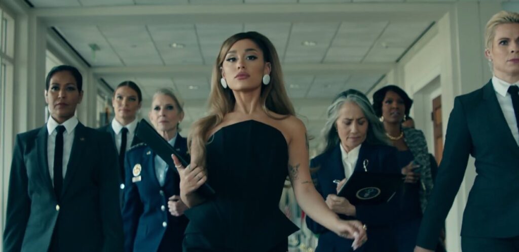 Ariana Grande premieres 'Positions' and becomes the first president of the United States + Lyrics