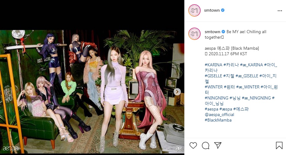 Aespa Share Teaser For Their New Single Black Mamba Music Mundial News Aespa Share Teaser For Their New Single Black Mamba Music Mundial News