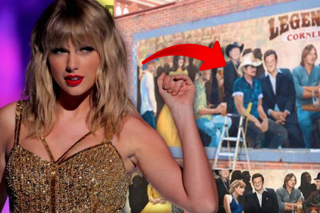 Taylor Swift was removed from the mural of Country legends