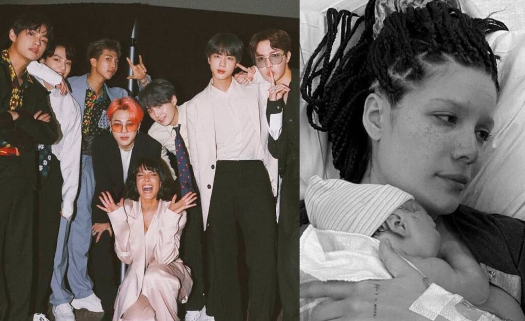 BTS congratulates Halsey for the birth of her baby