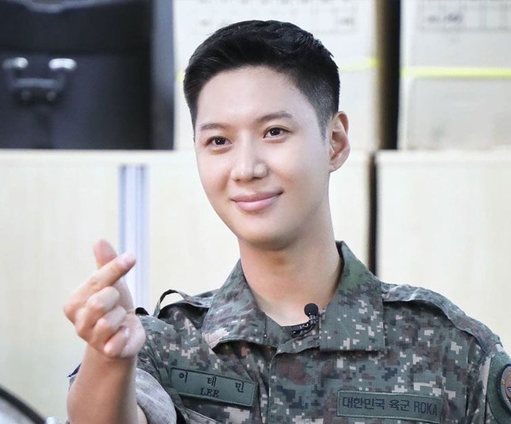 Unpublished photos of Taemin in the military service are released!