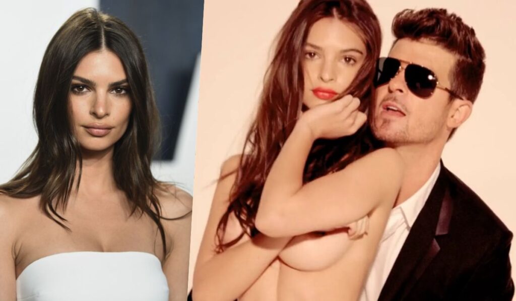 Emily Ratajkowski accused Robin Thicke of sexual harassment on "Blurred Lines"
