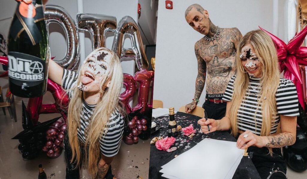 Avril Lavigne forecasts single for next week alongside new label