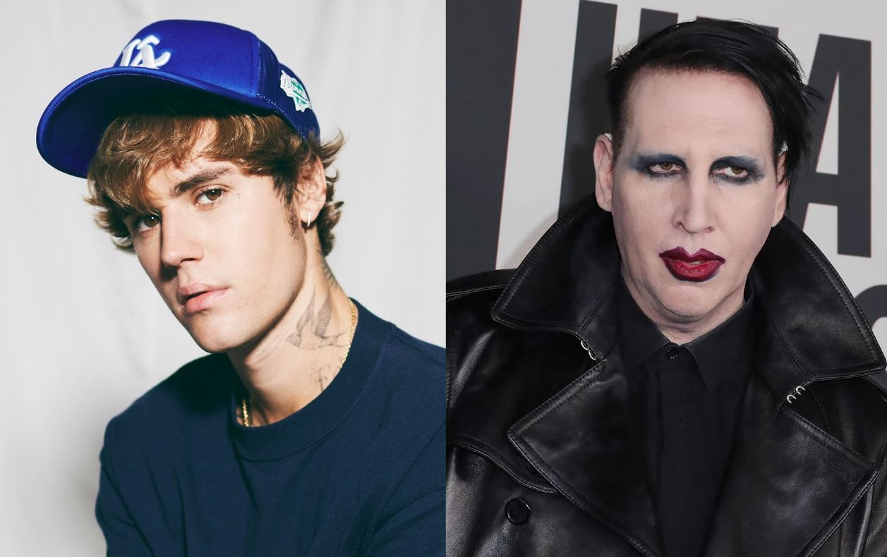 Justin Bieber under fire for praying with Marilyn Manson
