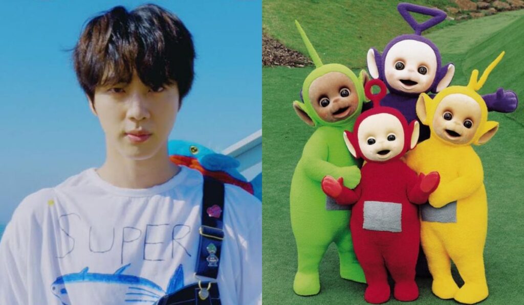 The Teletubbies prove to be fans of Jin from BTS