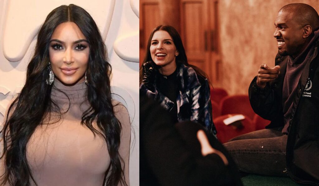 What is Kim Kardashian thinking of Kanye West's relationship with Julia Fox?