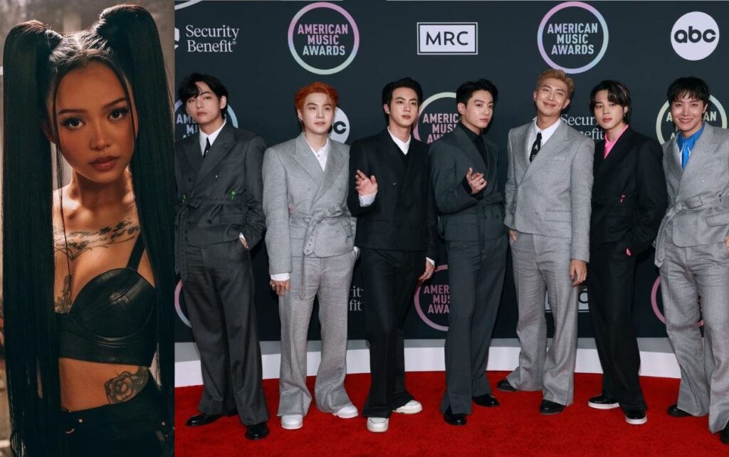 Bella Poarch asks her fans to vote for BTS and not for her at the iHeartRadio Music Awards