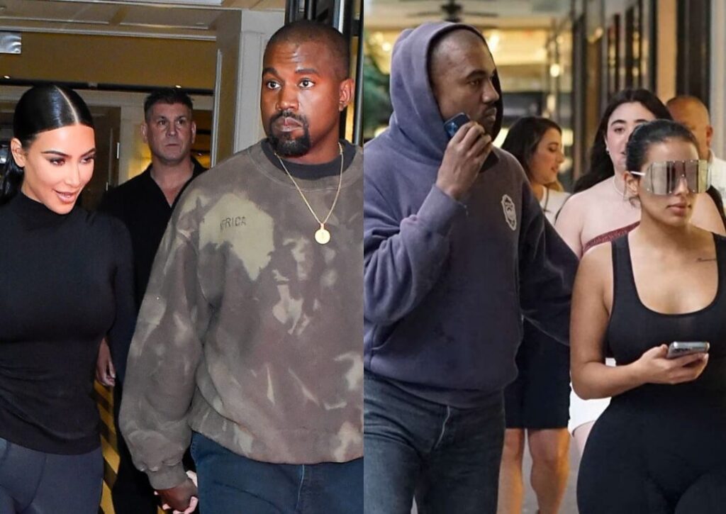 Kanye West debuts romance with a model identical to Kim Kardashian