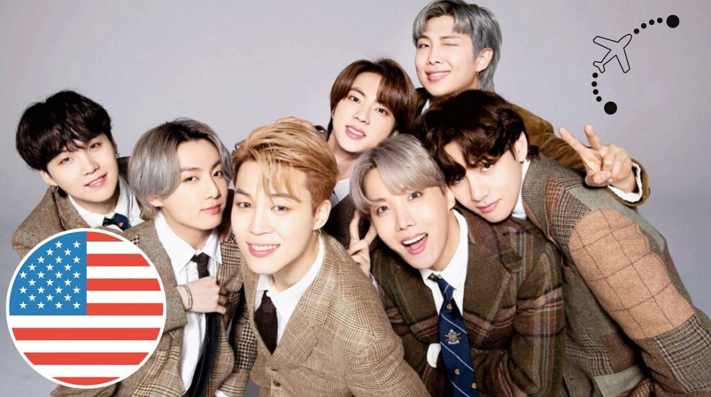 This is how BTS behave on a flight from Korea to United States