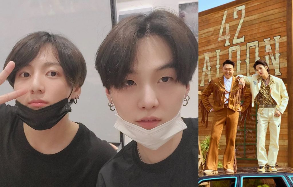 BTS: Suga reveals that Jungkook teases him for his dance in "That That" with PSY