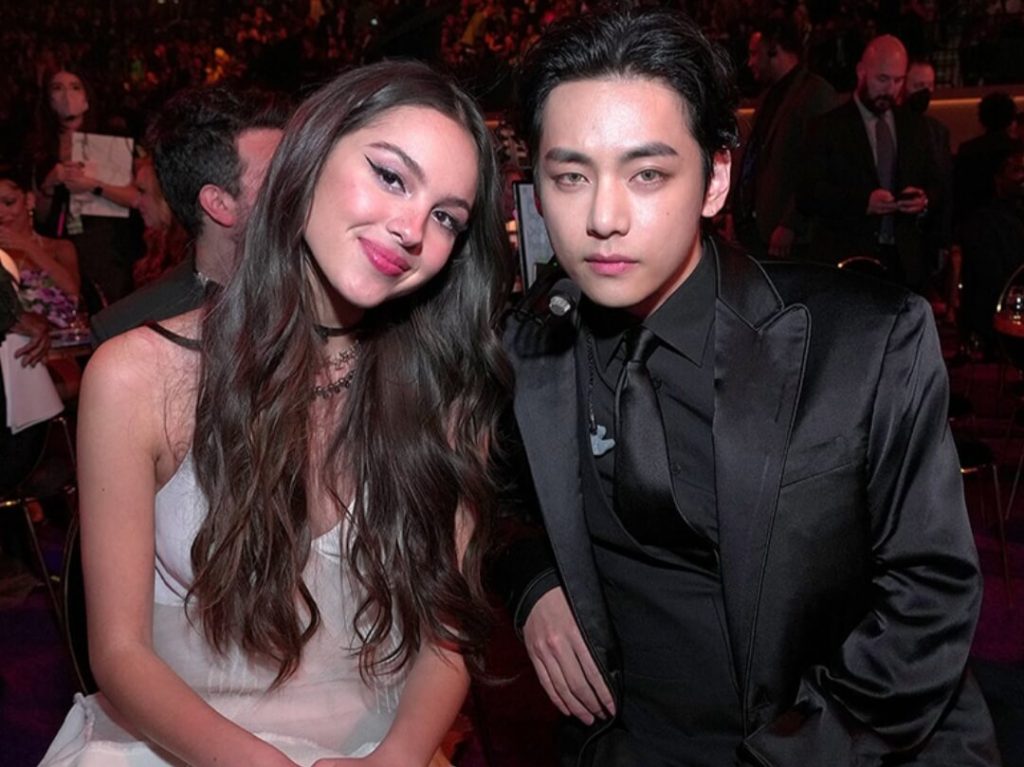 BTS' V details moment with Olivia Rodrigo at the 2022 Grammys: 'I was really nervous'