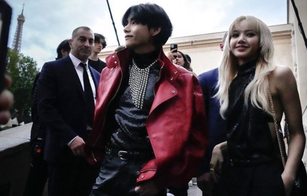 Photos of BTS's V and BLACKPINK's Lisa interacting in Paris go viral around the world