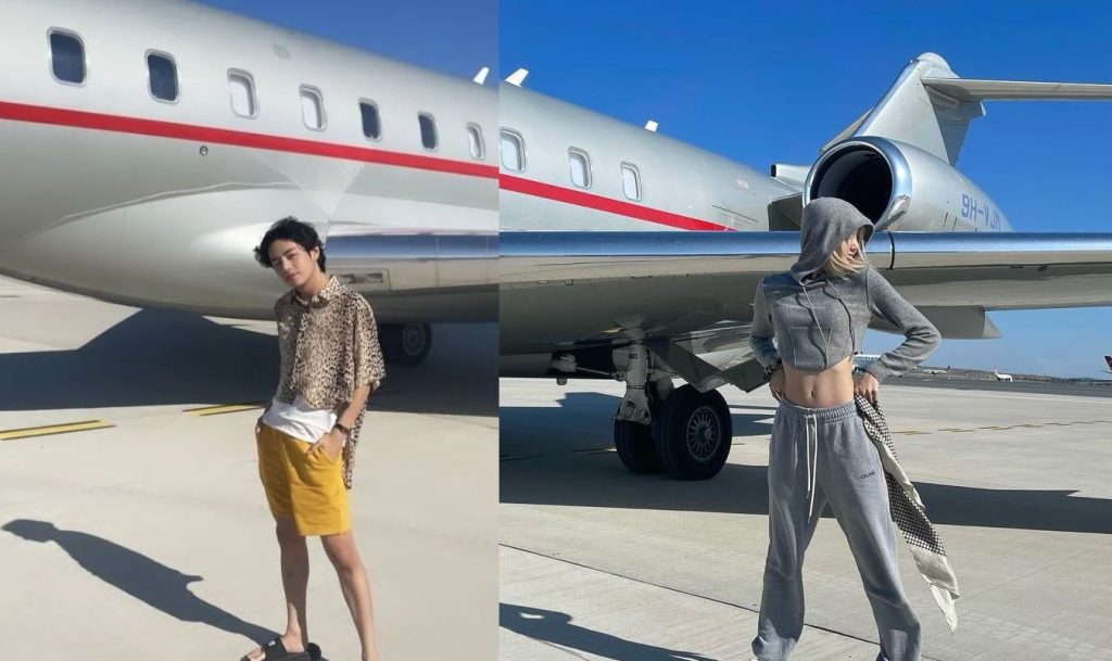 V of BTS and Lisa of BLACKPINK are caught in Paris, France