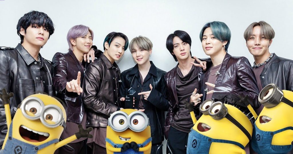 BTS Jin is fan of the MINIONS