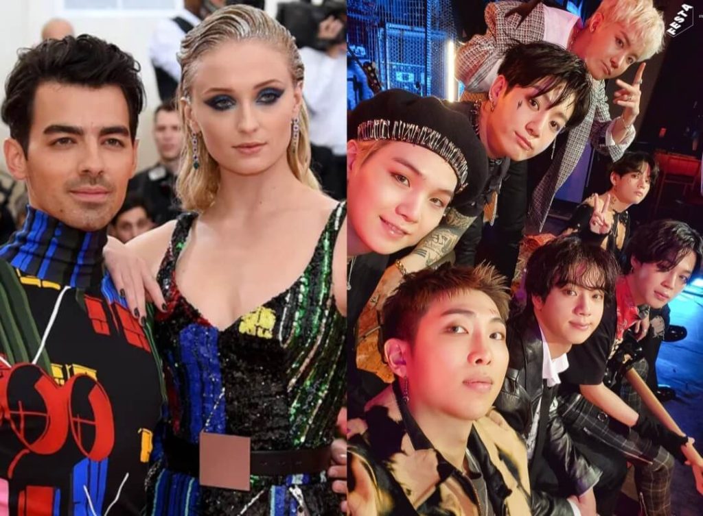 Sophie Turner and Joe Jonas admit that BTS is their favorite boy band