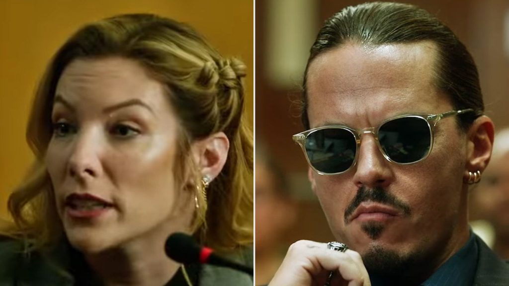 First images of the film of Johnny Depp's trial against Amber Heard