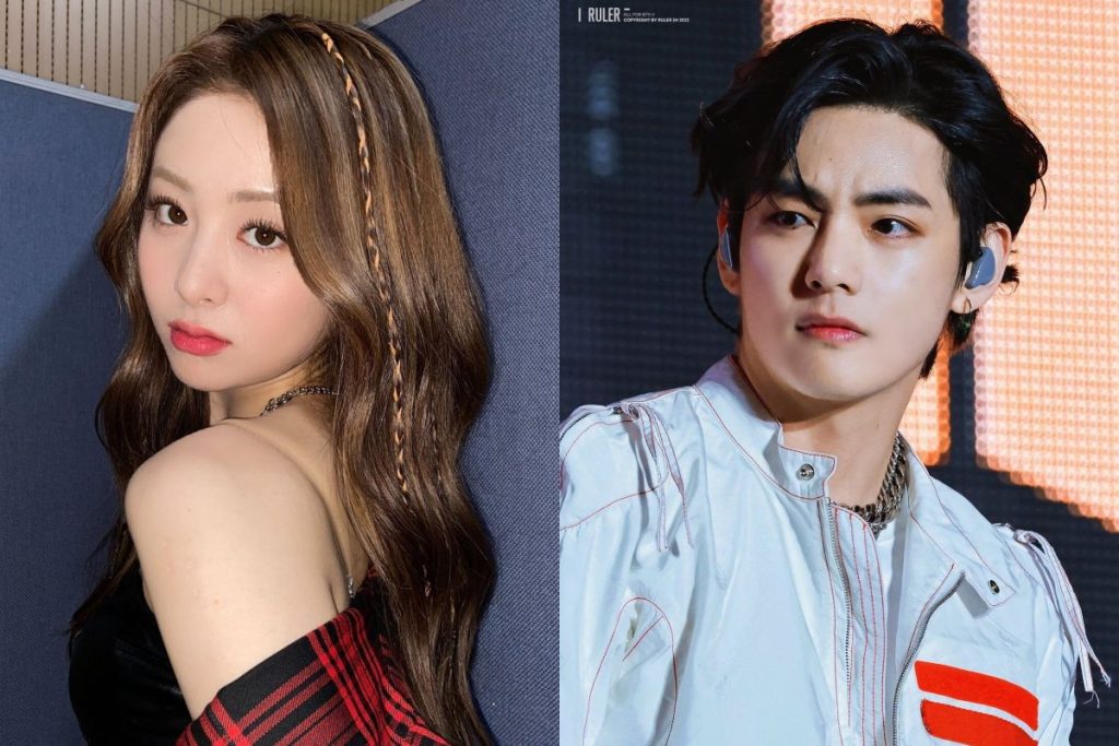 LE SSERAFIM's Yunjin is madly in love with BTS' Taehyung