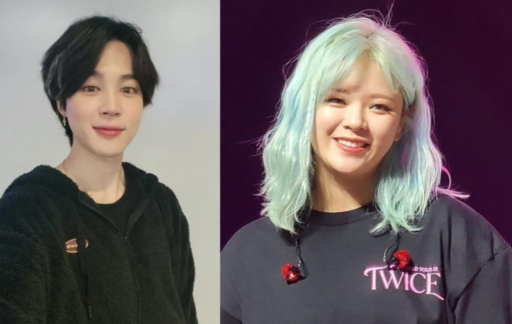 The relationship between Jimin of BTS and Jeongyeon of TWICE