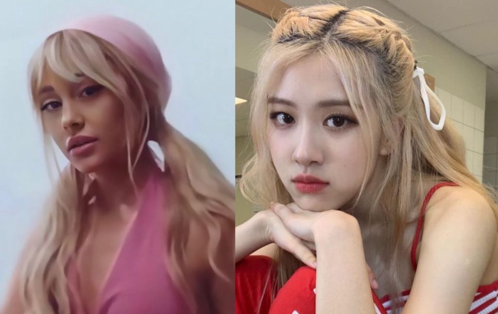 Ariana Grande accused of copying the look of BLACKPINK's Rosé