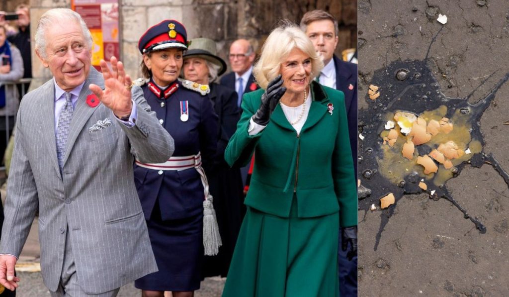King Charles III and Queen Camila humiliated: people throw eggs and boo them in public