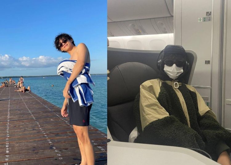 BTS' Taehyung shows off his first photos enjoying the beaches of Mexico