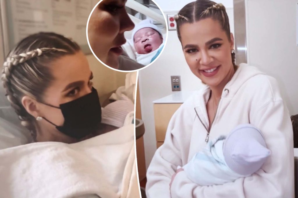 Khloé Kardashian finally showed the face of the baby she had with Tristan