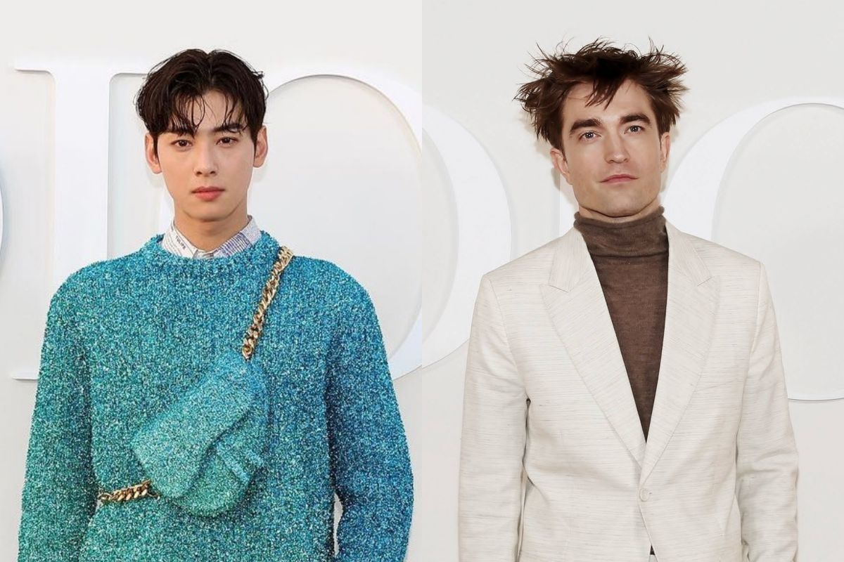 Robert Pattinson is flirty with ASTRO's Cha Eunwoo at a Dior event