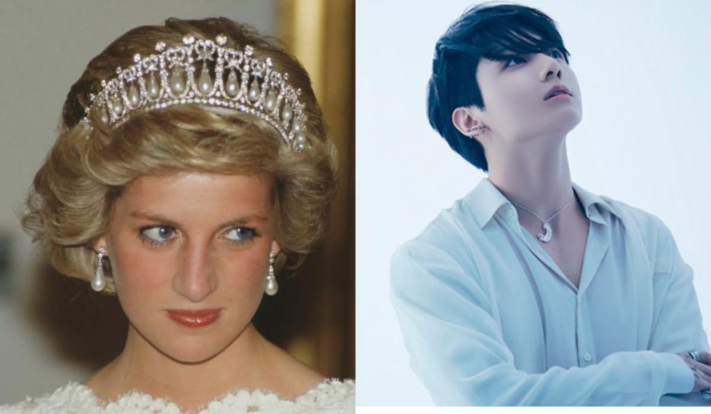 The theory that confirms that Jungkook is the reincarnation of Princess Diana of Wales