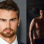 Theo James provocatively shoves food in the mouth of Adam DiMarco