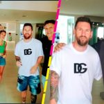 Young boy refuses to go shopping with her mother and she meets Messi