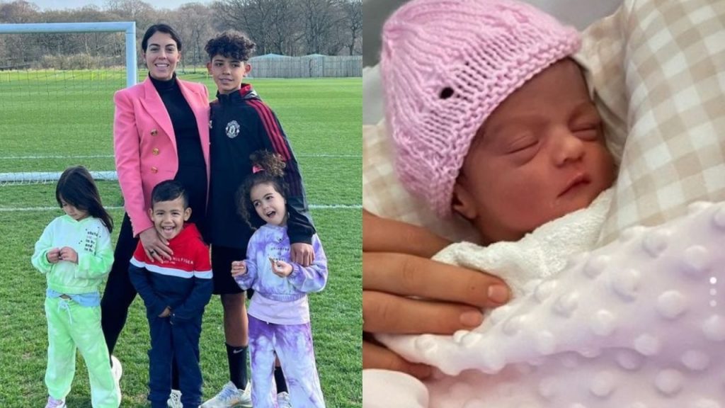 Cristiano Ronaldo's wife shows off her baby and fans are impressed by her beauty