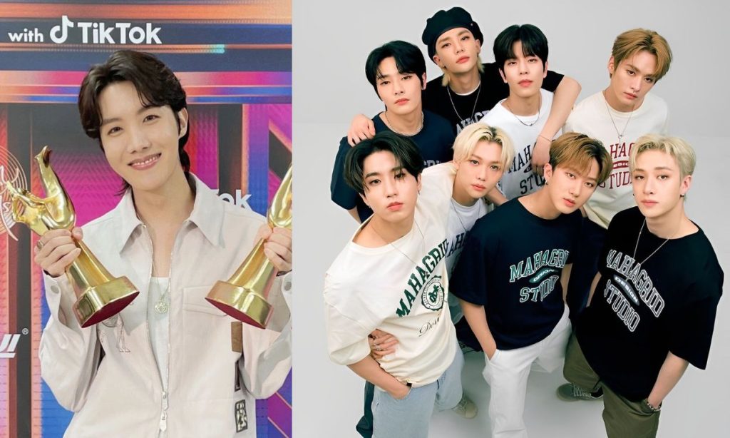 BTS' J-Hope and Stray Kids had funny interaction due to their height difference BTS' J-Hope and Stray Kids had funny interaction due to their height difference