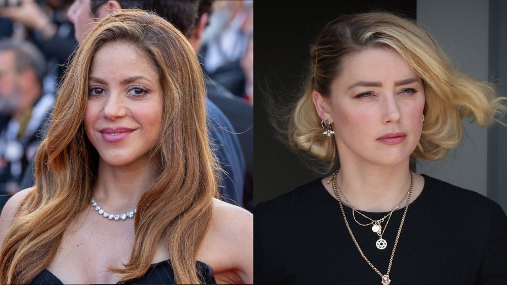 Shakira is compared to Amber Heard in intimacy