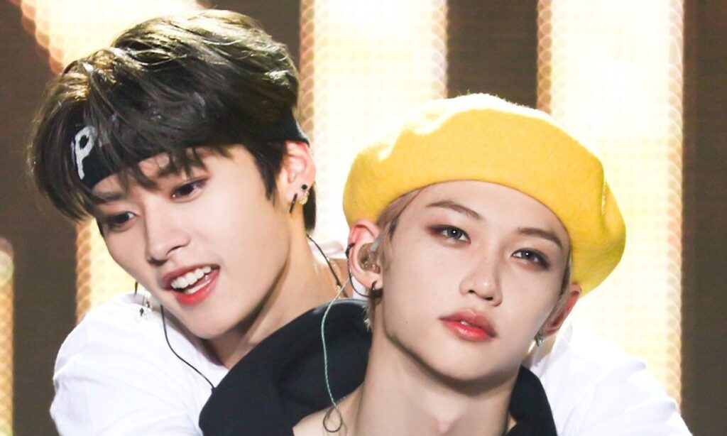 Stray Kids' Felix and Lee Know showed off their toned arms, delighting fans