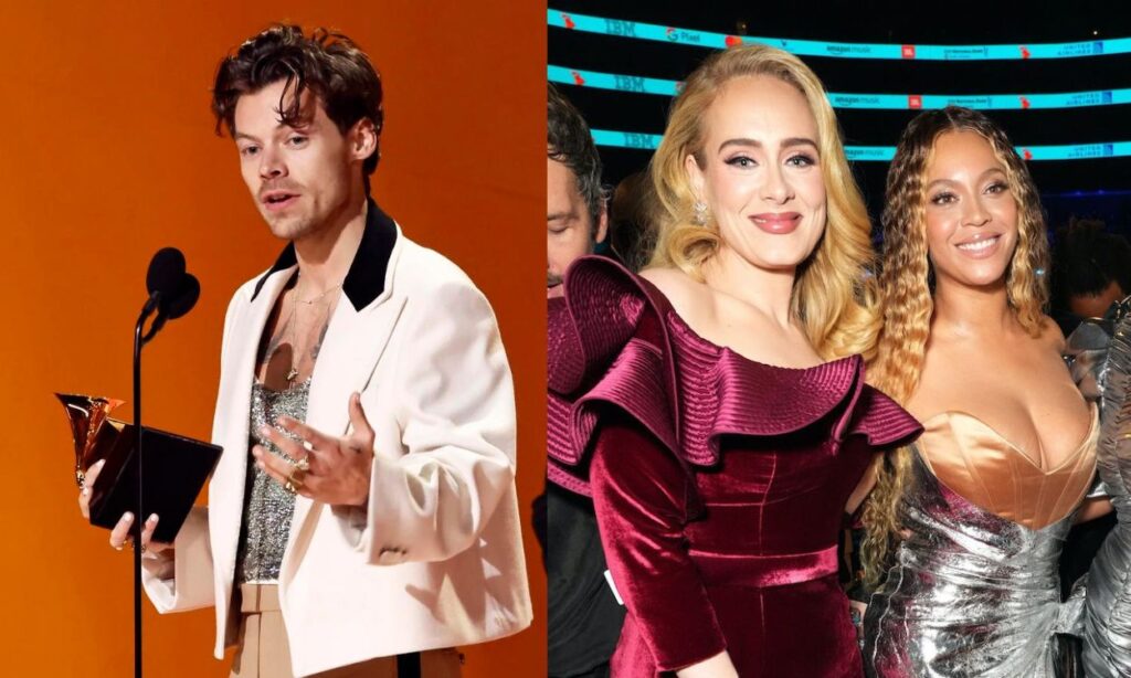 Adele is upset that Harry Styles won the Grammy over her and Beyoncé