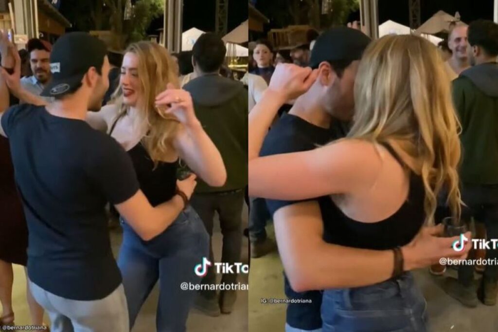 Amber Heard spotted dancing happy with a new man