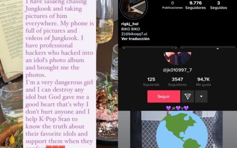 A sasaeng has been harassing one of the BTS members day after day