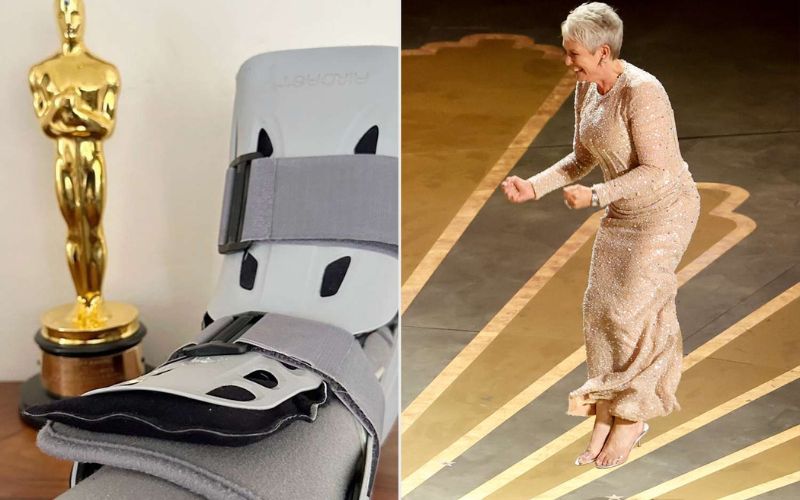 Jamie Lee Curtis got injured after euphoric celebration for winning the Oscar