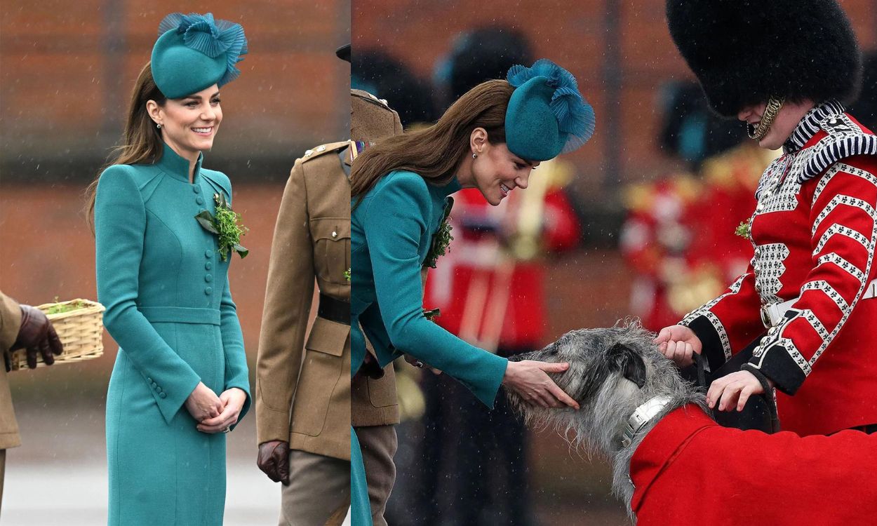 Kate Middleton was caught in the rain causing commotion with her presence